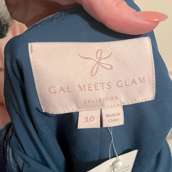 NWT Gal Meets Glam Christine Blue 
Velvet Dress Size 10 - Picture 12 of 14